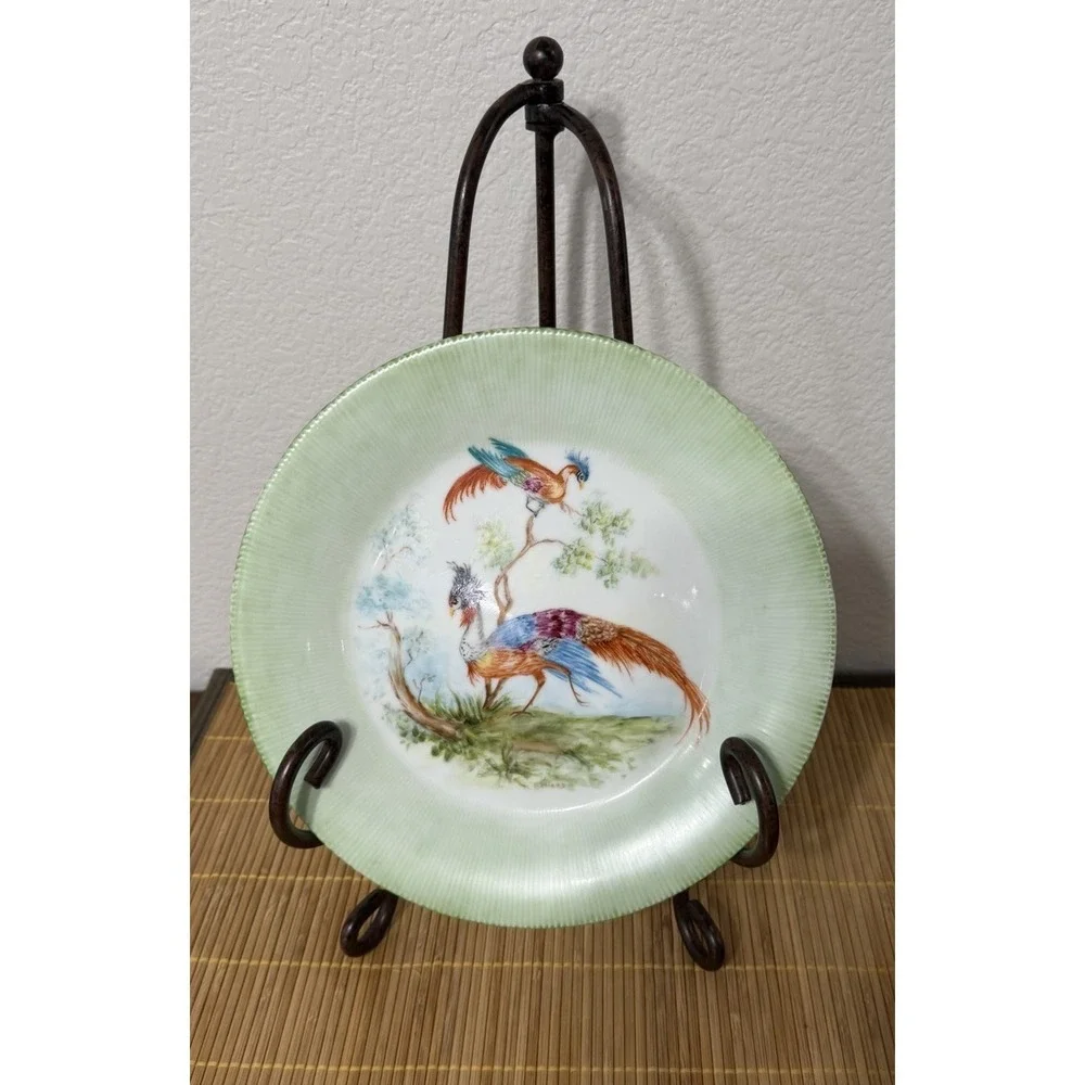 Bird Of Paradise Ascot Dinner Plate Vintage Fine Porcelain China Japan